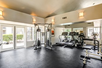 Fitness center at Waterfield Square Apartments